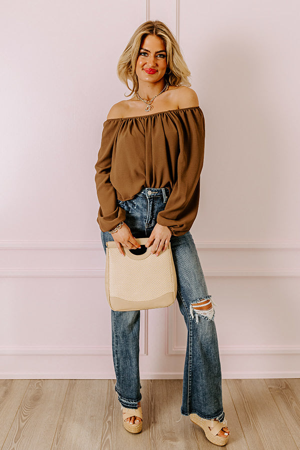 Risen The Sequoia High Waist Distressed Flare in Dark Wash Image - 4