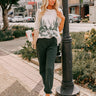 Gym Goals Luxe High Waist Oversized Joggers In Hunter Green Image - 1