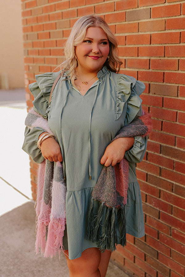 New To Town Shift Dress In Pear Curves Image - 2