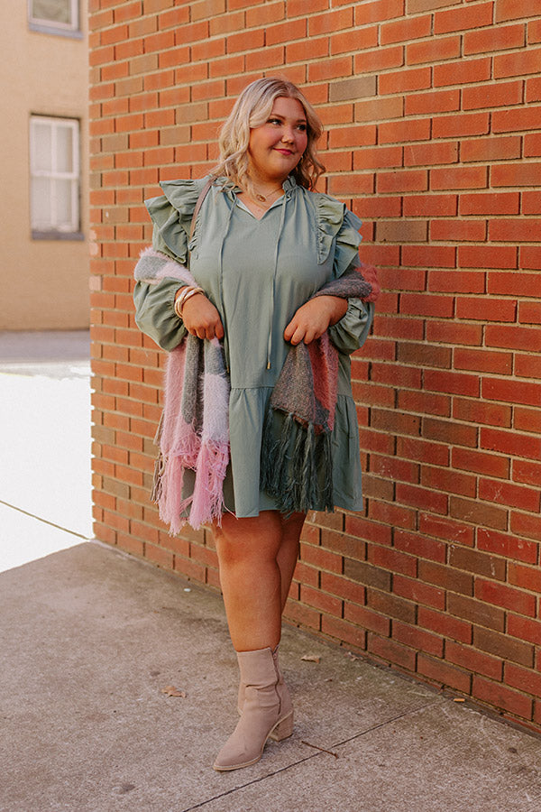 New To Town Shift Dress In Pear Curves Image - 1