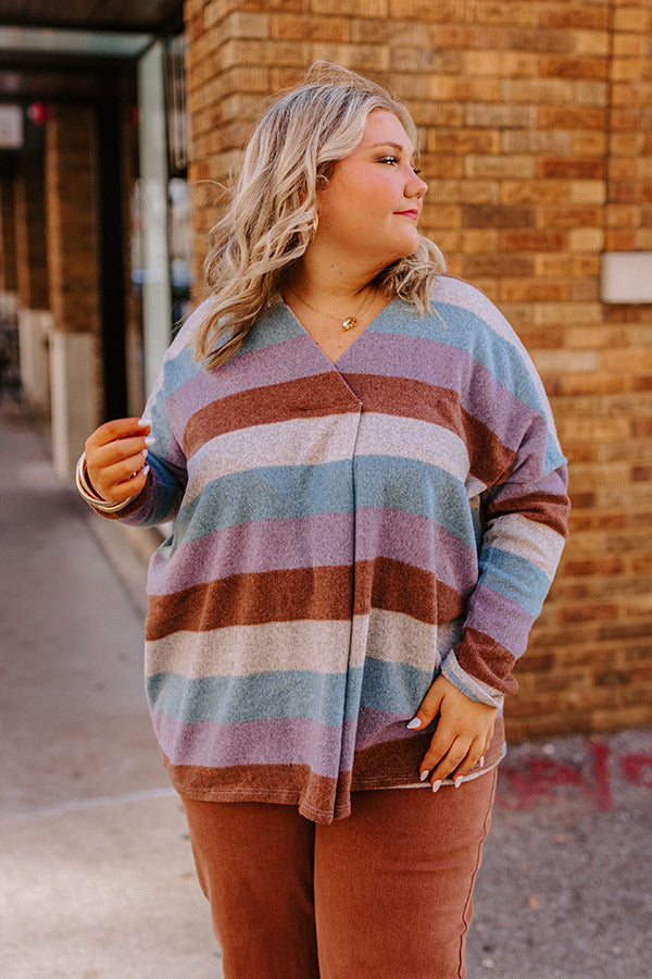 Cool Energy Stripe Shift Top Curves Image - 5