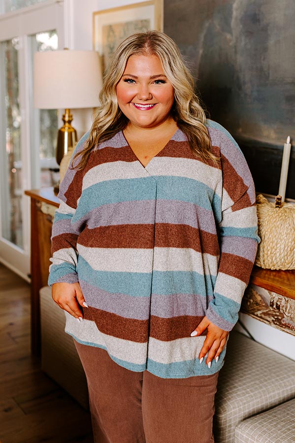 Cool Energy Stripe Shift Top Curves Image - 3