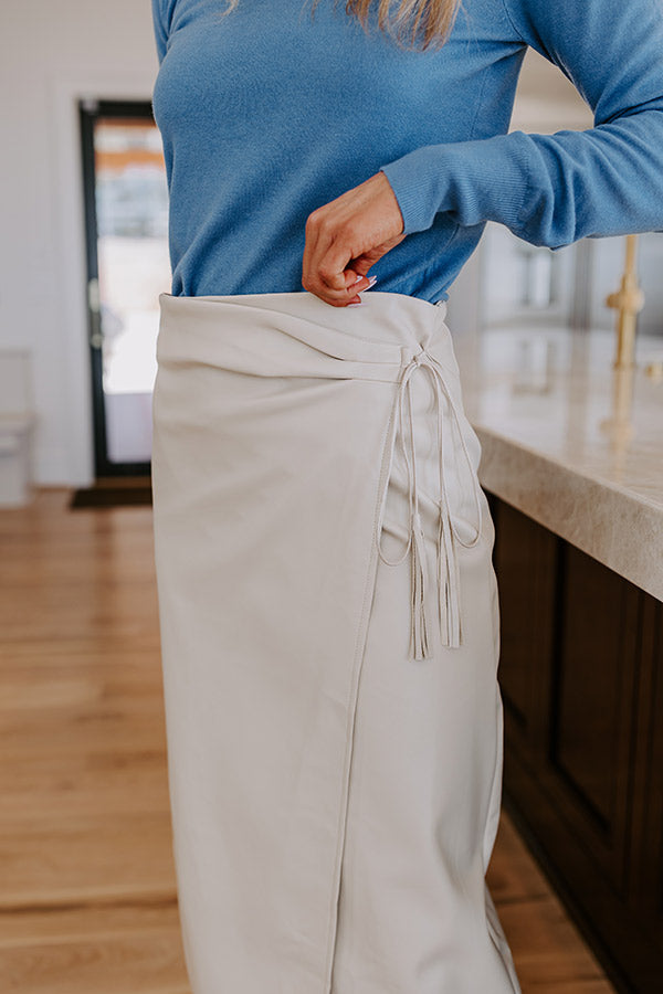 Moment Of Inspiration Faux Leather Skirt Image - 3