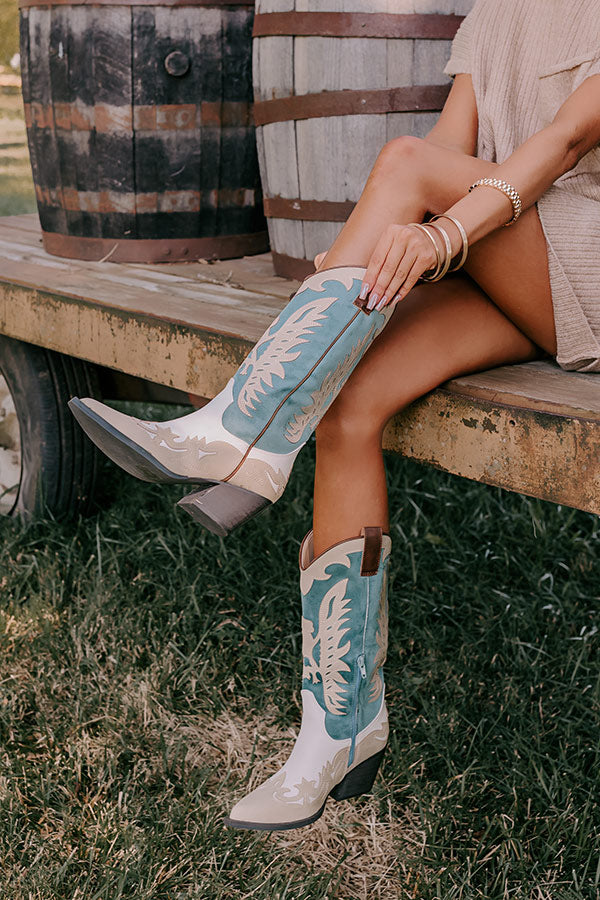 The Quinton Faux Leather Cowboy Boot Image - 1