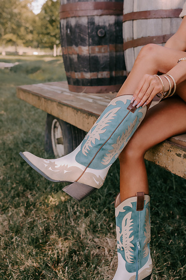The Quinton Faux Leather Cowboy Boot Image - 3