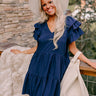 Sharp Witted Mini Dress in Navy Image - 1