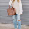 Cinnamon Lane Cable Knit Sweater Top Image - 1