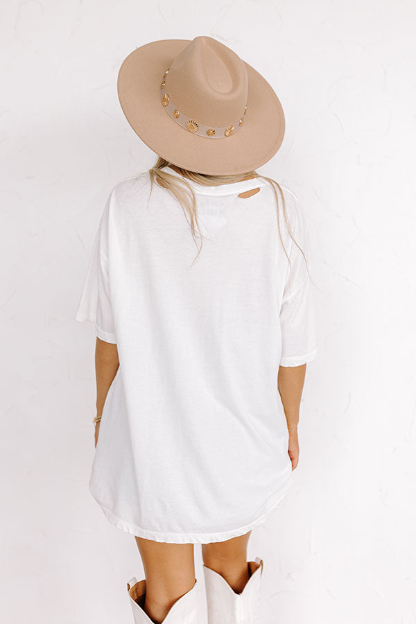 Wanted Cowboy Distressed Graphic Tee Image - 5
