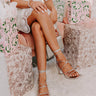 The Catalina Metallic Lace Up Heel In Silver Image - 1