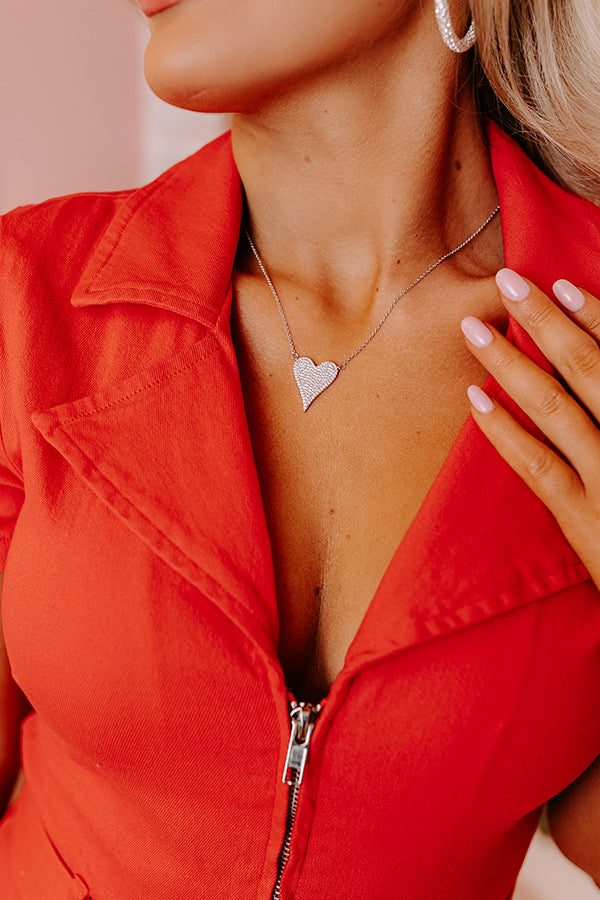 Pure Heart Necklace In Silver Image - 2