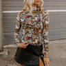 Fan Of Floral Mesh Top Image - 1