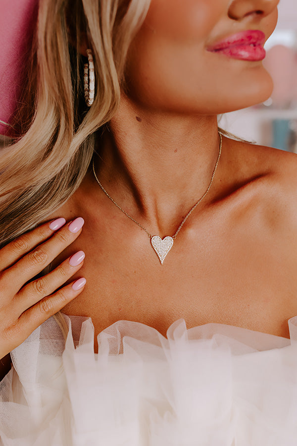 Pure Heart Necklace In Gold Image - 2