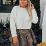 Pair With A Smile Crop Sweater in Ivory Image - 1