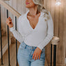 Sweet Truth Ribbed Bodysuit In White Image - 1