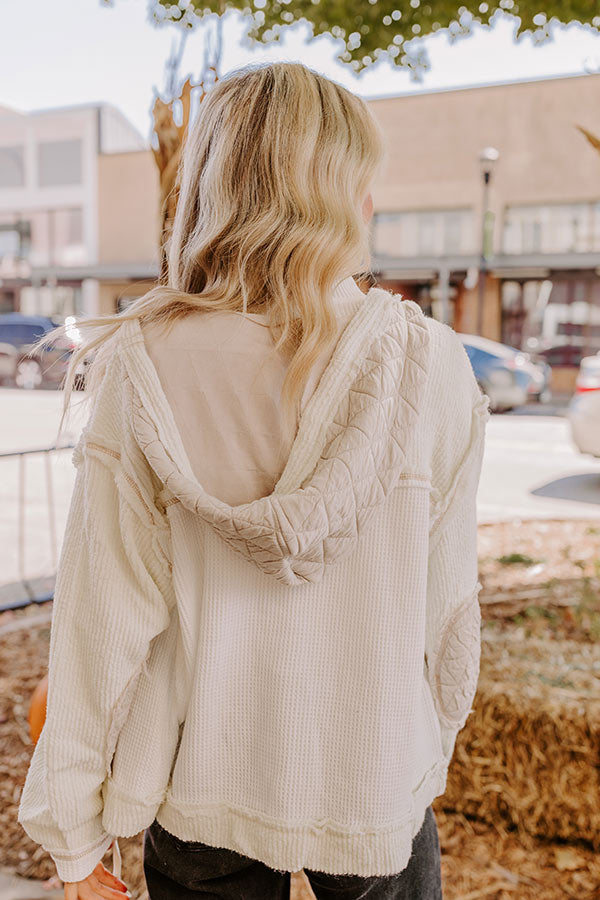 Misty Starlight Light Weight Knit Jacket in Ivory Image - 4