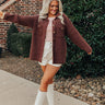 Next One Up Knit Jacket In Chocolate Image - 1