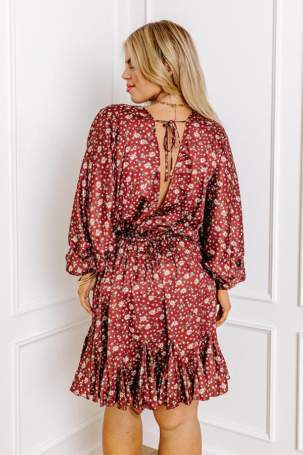 Simply Carried Away Floral Mini Dress Curves Image - 4