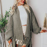 Vail Valley Knit Cardigan In Dark Sage Image - 1