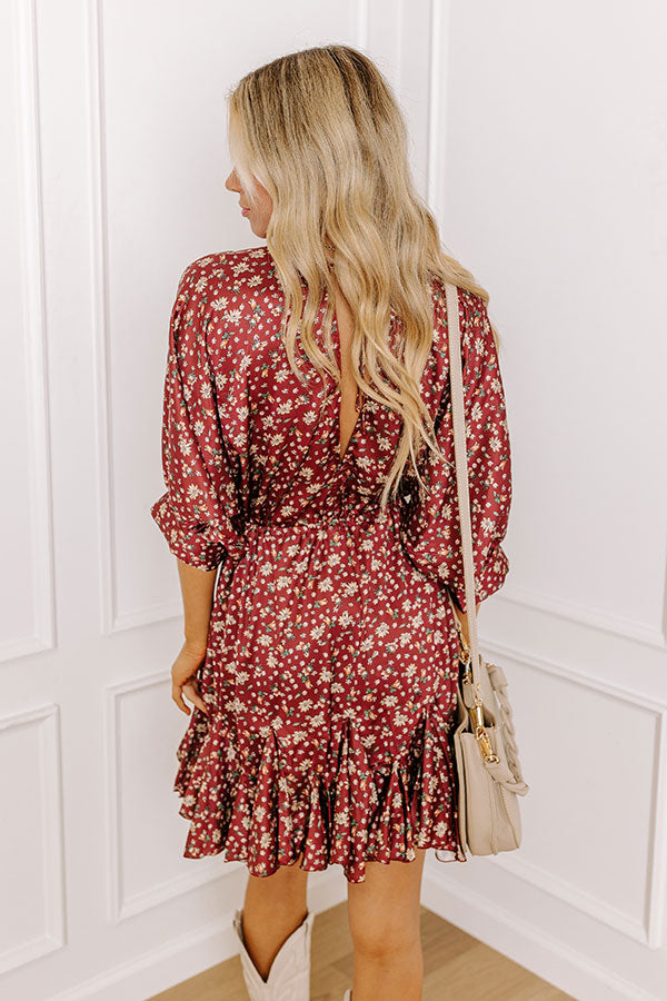 Simply Carried Away Floral Mini Dress Image - 4