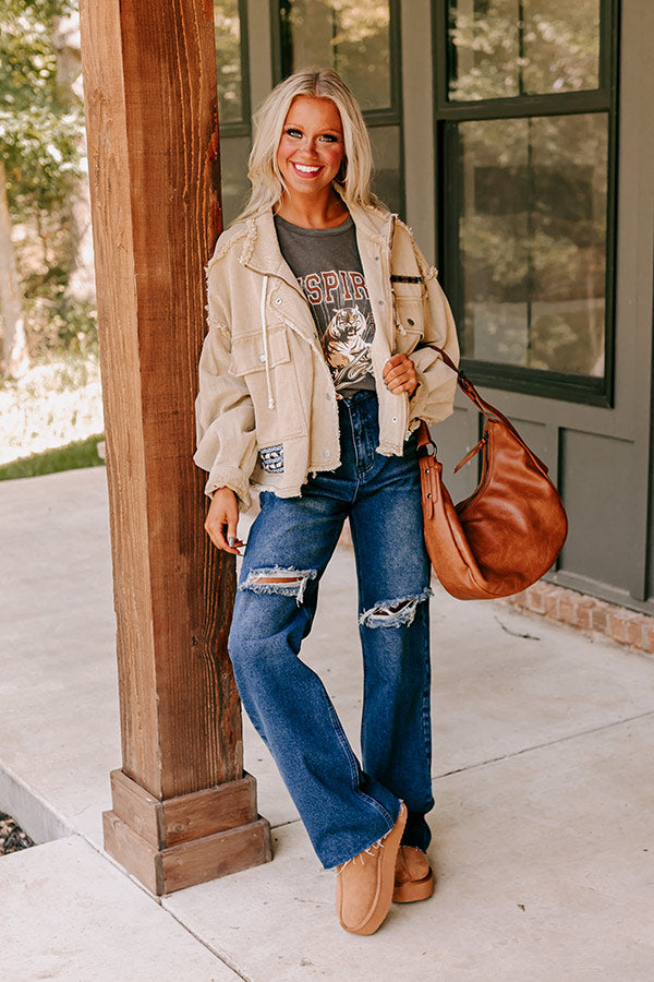 Slow Your Role Denim Jacket Image - 4