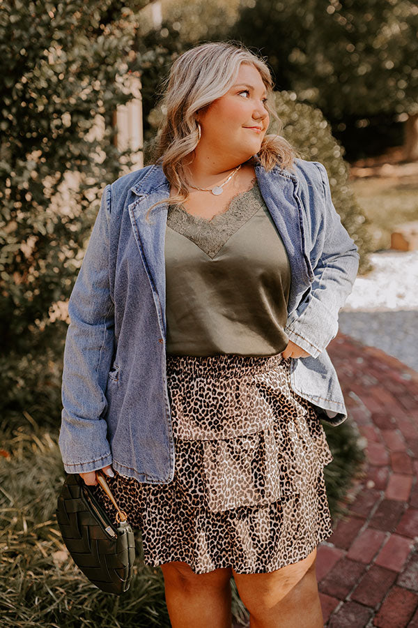 Dreaming Of Soho Denim Blazer Curves Image - 2