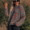 Stop Time Metallic Knit Sweater Image - 1