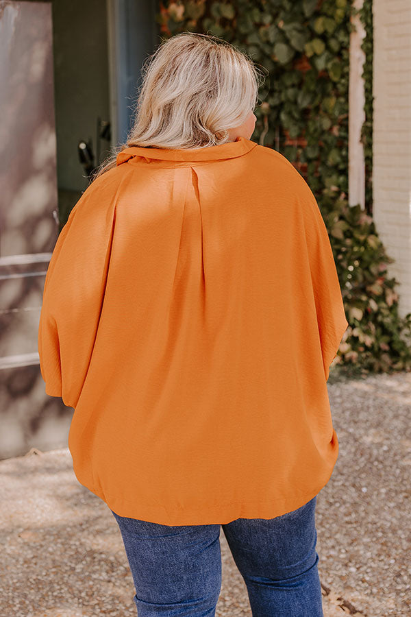 Luxe Lane Shift Top In Pumpkin Curves Image - 5
