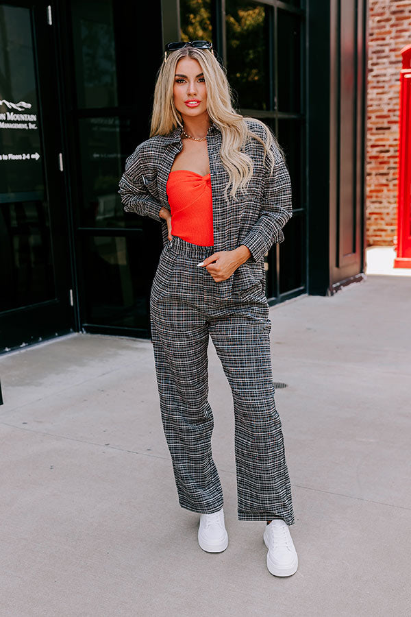 The Parker High Waist Tweed Trousers Image - 1