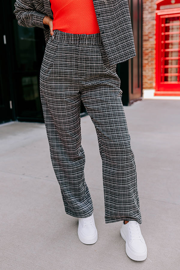 The Parker High Waist Tweed Trousers Image - 2