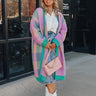 Alpine Escape Plaid Duster Cardigan Curves Image - 1