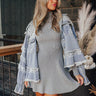When I See You Mini Dress In Grey Image - 1