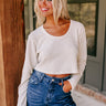 Slow Your Roll Waffle Knit Crop Top Image - 1