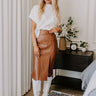 The Glee Faux Leather Skirt Image - 1