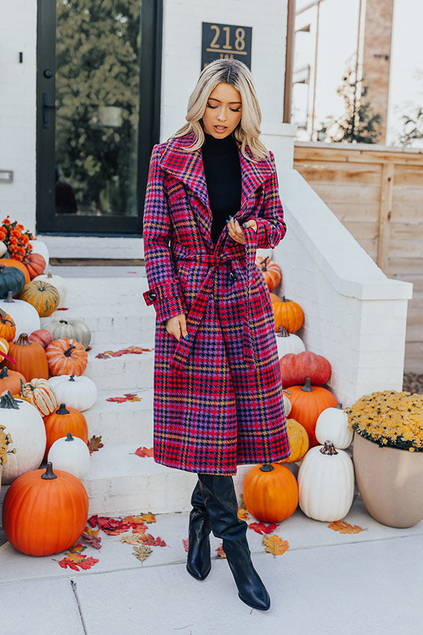 Paris Dreamer Plaid Coat Image - 1