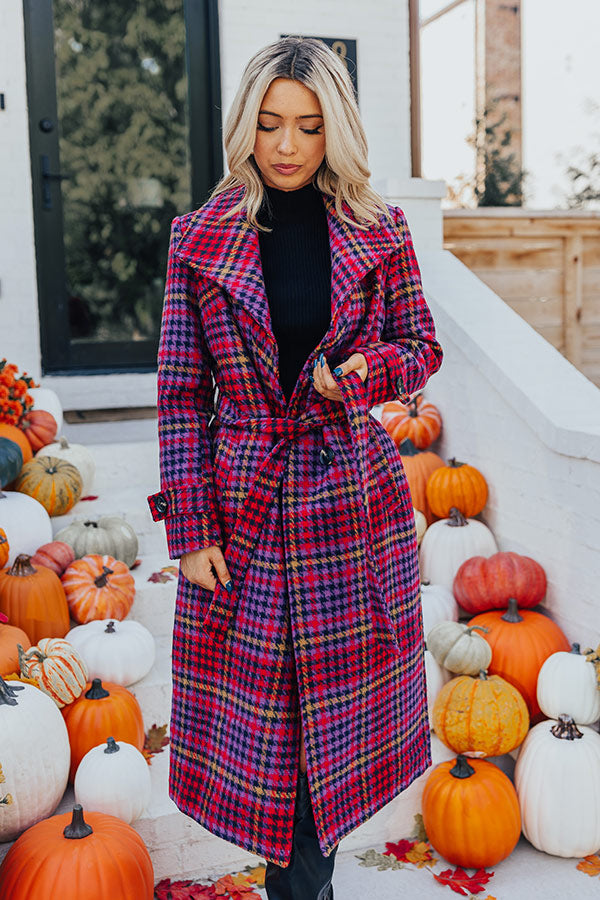 Paris Dreamer Plaid Coat Image - 2