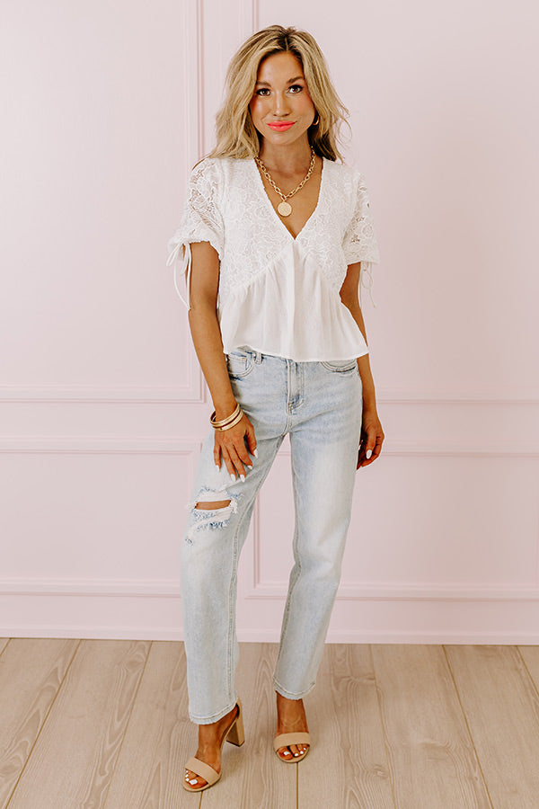 Risen The Bolt High Waist Jean in Light Wash Image - 2