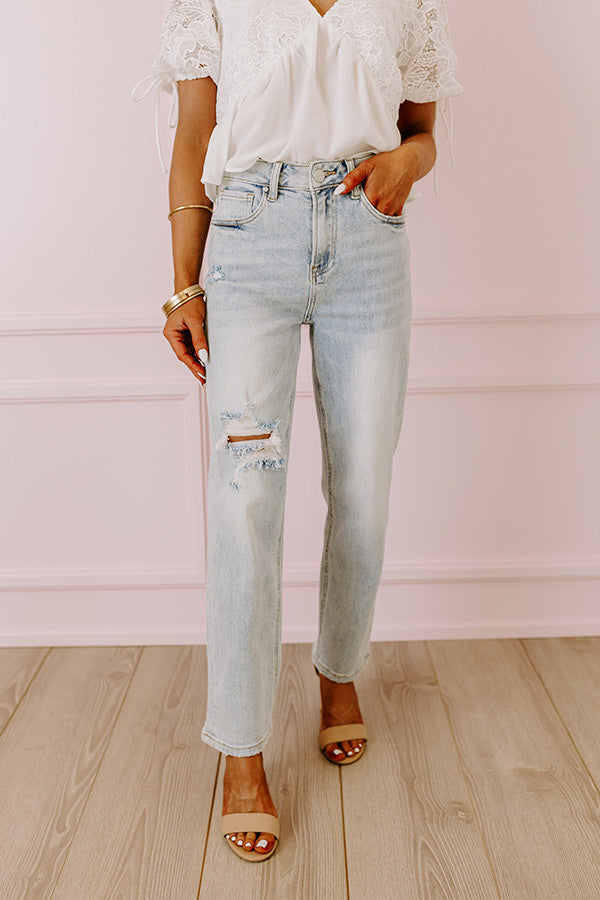 Risen The Bolt High Waist Jean in Light Wash Image - 1