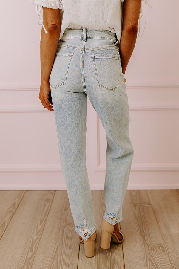 Risen The Bolt High Waist Jean in Light Wash Image - 3