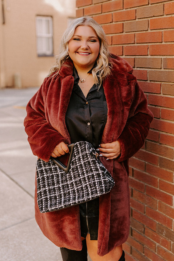 Guest To Impress Faux Fur Coat Curves Image - 5