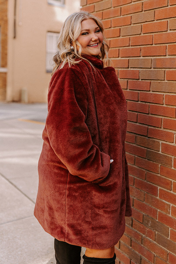 Guest To Impress Faux Fur Coat Curves Image - 3