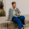 Dare To Dream Houndstooth Blazer Curves Image - 1