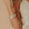 For The Record Bangle Bracelet Set In Silver Image - 1