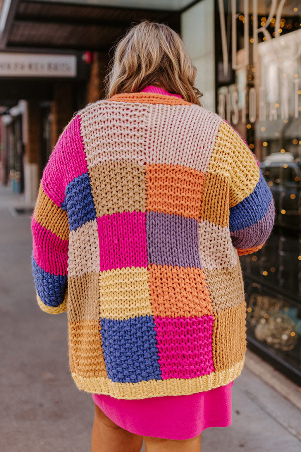 Fall Sunset Knit Cardigan Curves Image - 3
