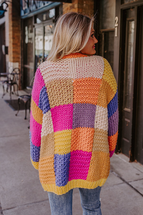 Fall Sunset Knit Cardigan Image - 4