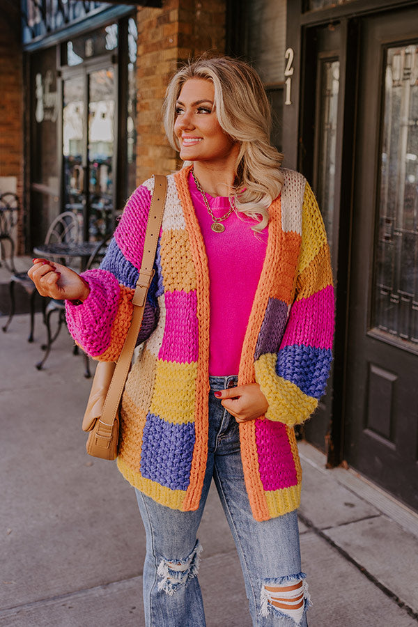 Fall Sunset Knit Cardigan