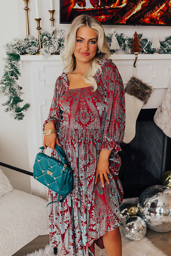 Midnight Mantra Velvet Midi Image - 3