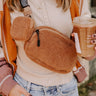 Easy To Style Sherpa Fanny Pack In Brown Image - 1