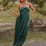 Venice Vision Pleated Midi In Hunter Green Image - 1