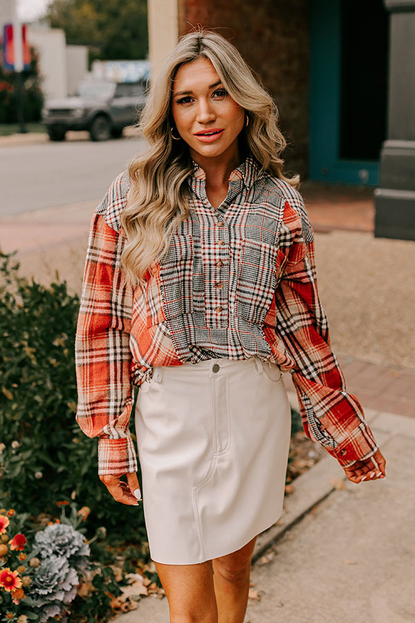 Fall Sunset Flannel Tunic Image - 2