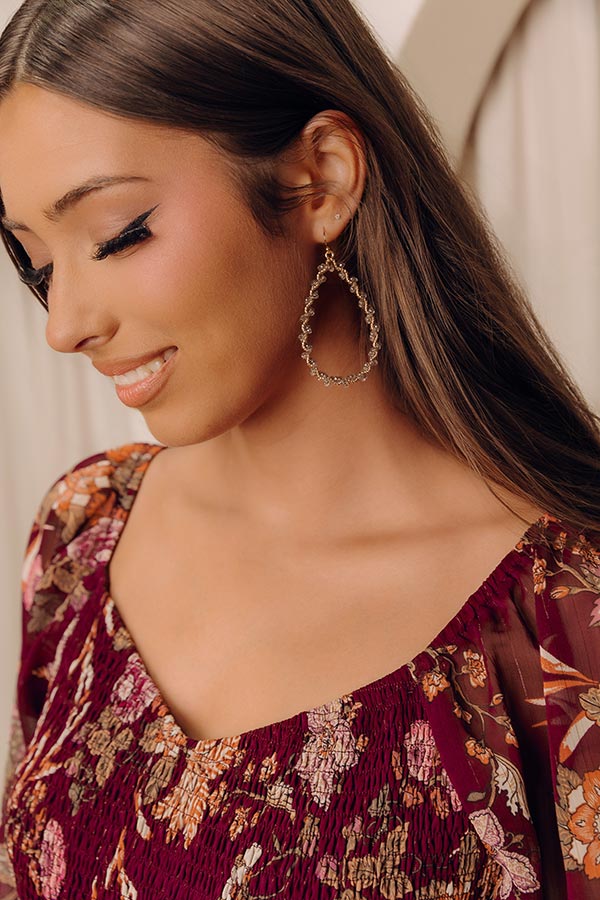 Elite Elegance Earrings In Grey
